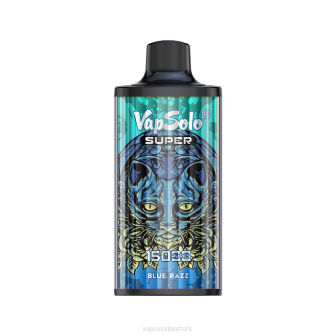 VapSolo SUPER engangs vape | Vapsolo Danmark NTP814 blå razz