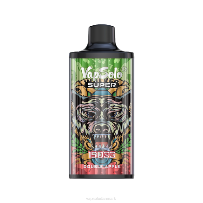 VapSolo SUPER engangs vape | Vapsolo Puff NTP817 dobbelt æble
