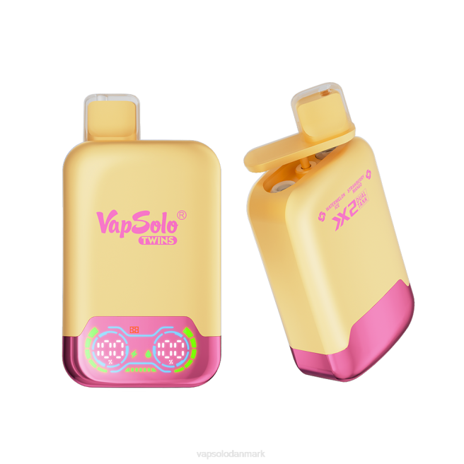 VapSolo TWINS engangs vape | Vapsolo Pris NTP835 vandmelon is & jordbær mango